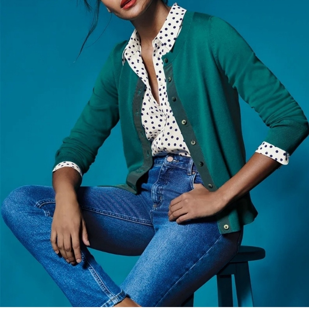 Boden Amelia Cardigan, teal, M